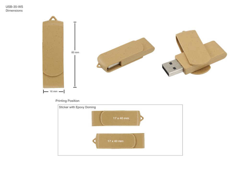 Print Details Swivel USB Print Details Swivel USB